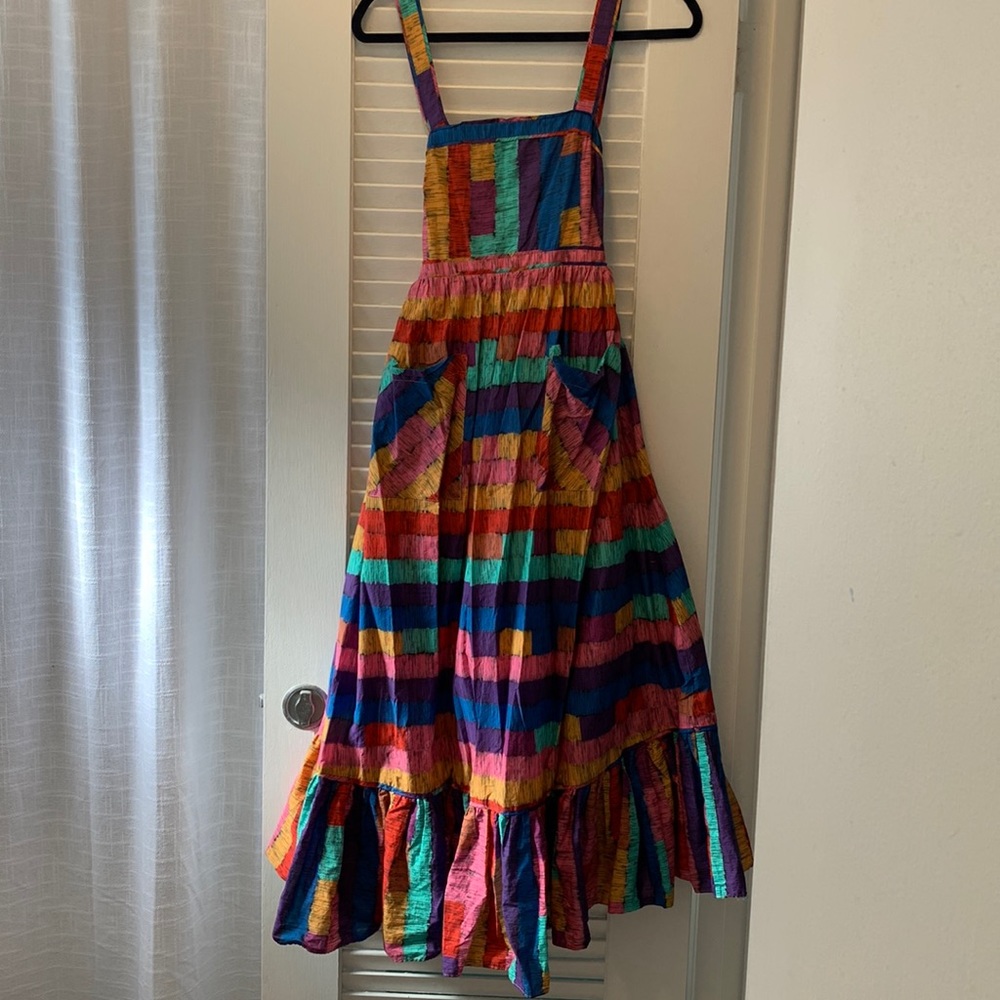 Farm Rio Stripped Maxi Dress
